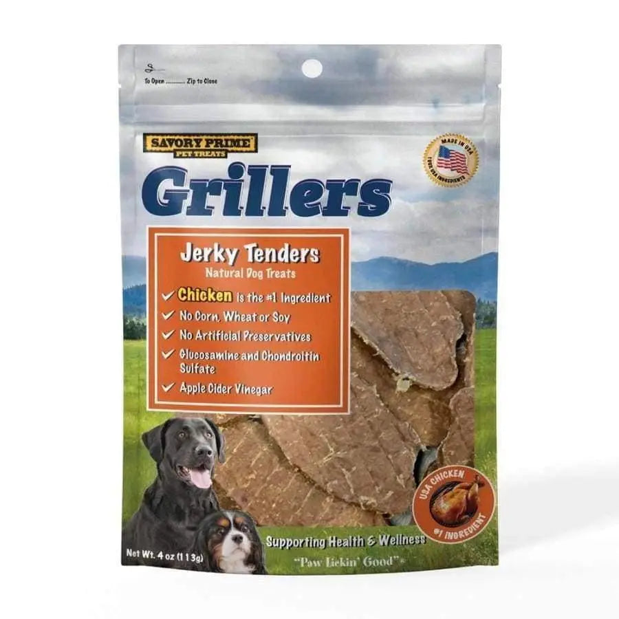 Savory Prime All - Natural Grilled Chicken Tenders Dog Treats for All Sizes