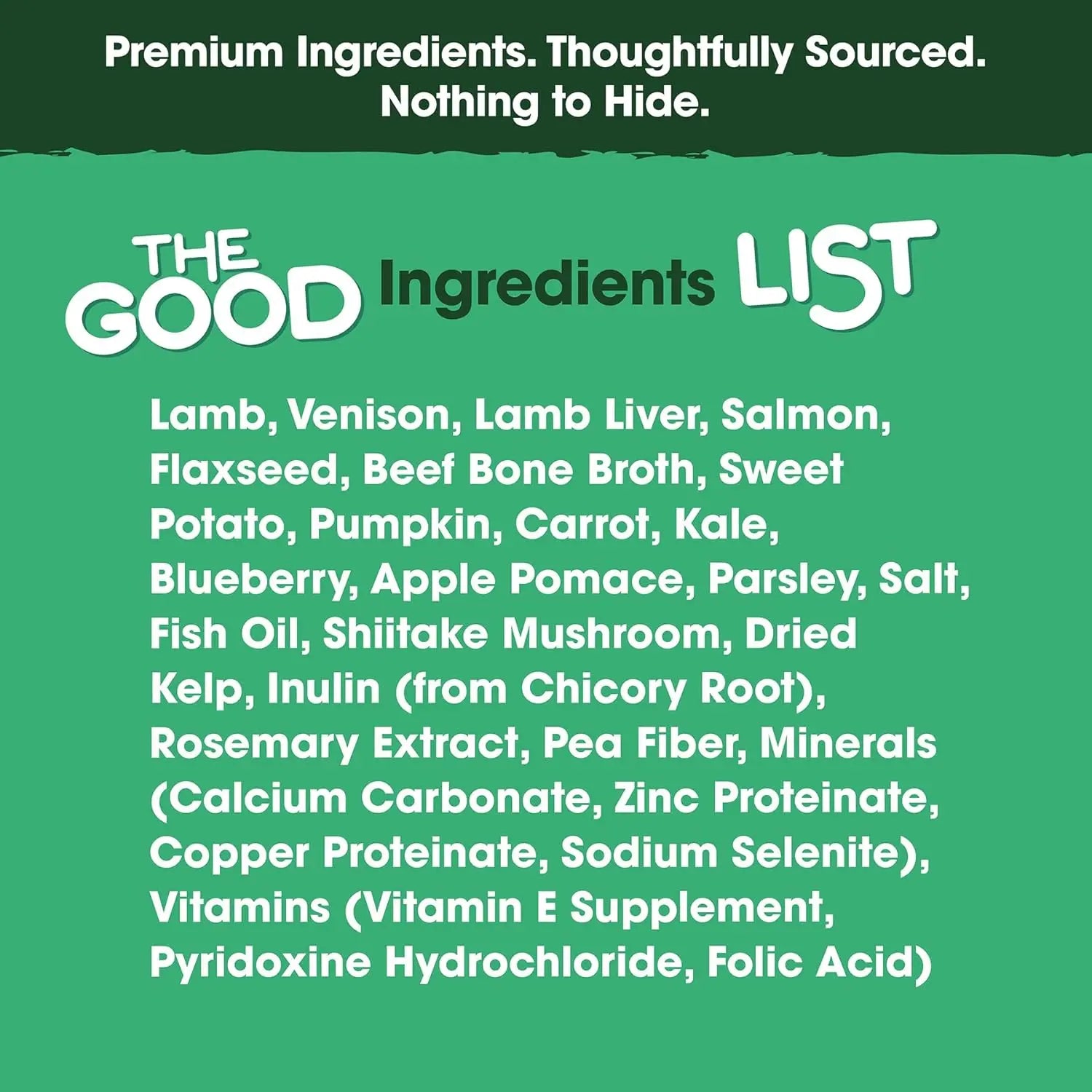 Farmland Traditions The Good List Gently Air - Dried Gourmet Dog Food with Lamb, Venison & Bone Broth for Canine Delight