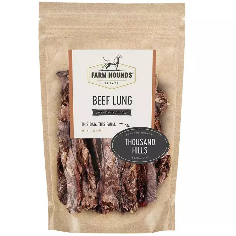 Farm Hounds All - Natural Dehydrated Beef Lung Dog Treats