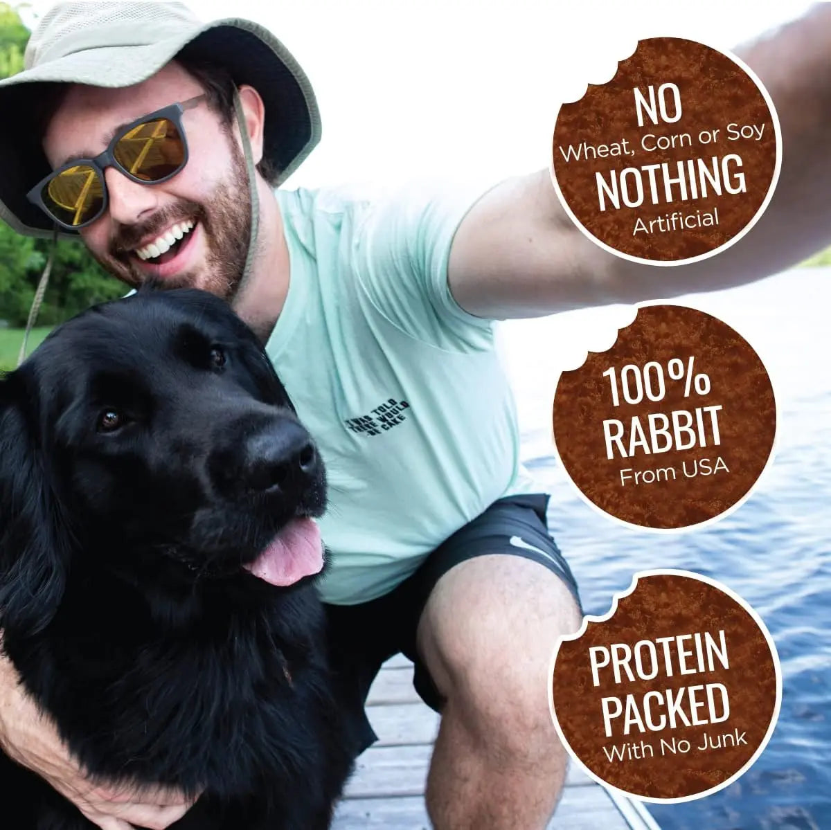 Smart Cookie All - Natural Hypoallergenic and Healthy Rabbit Jerky Dog Treats for Training and Snacking
