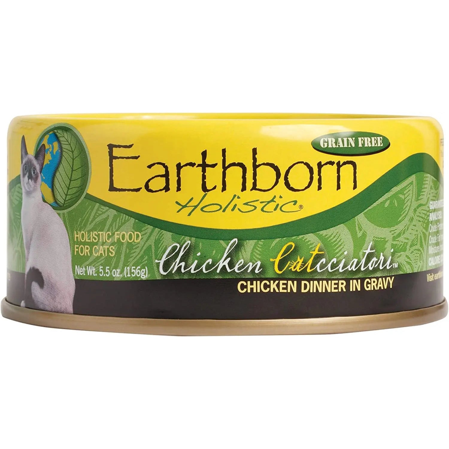 Earthborn Holistic Grain-Free Wet Cat Food with Savory Chicken Catcciatori