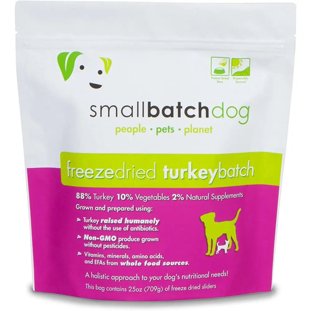 Smallbatch Pets Premium Freeze - Dried Raw Diet Turkey Sliders Dog Food, an Ideal Canine Food Option