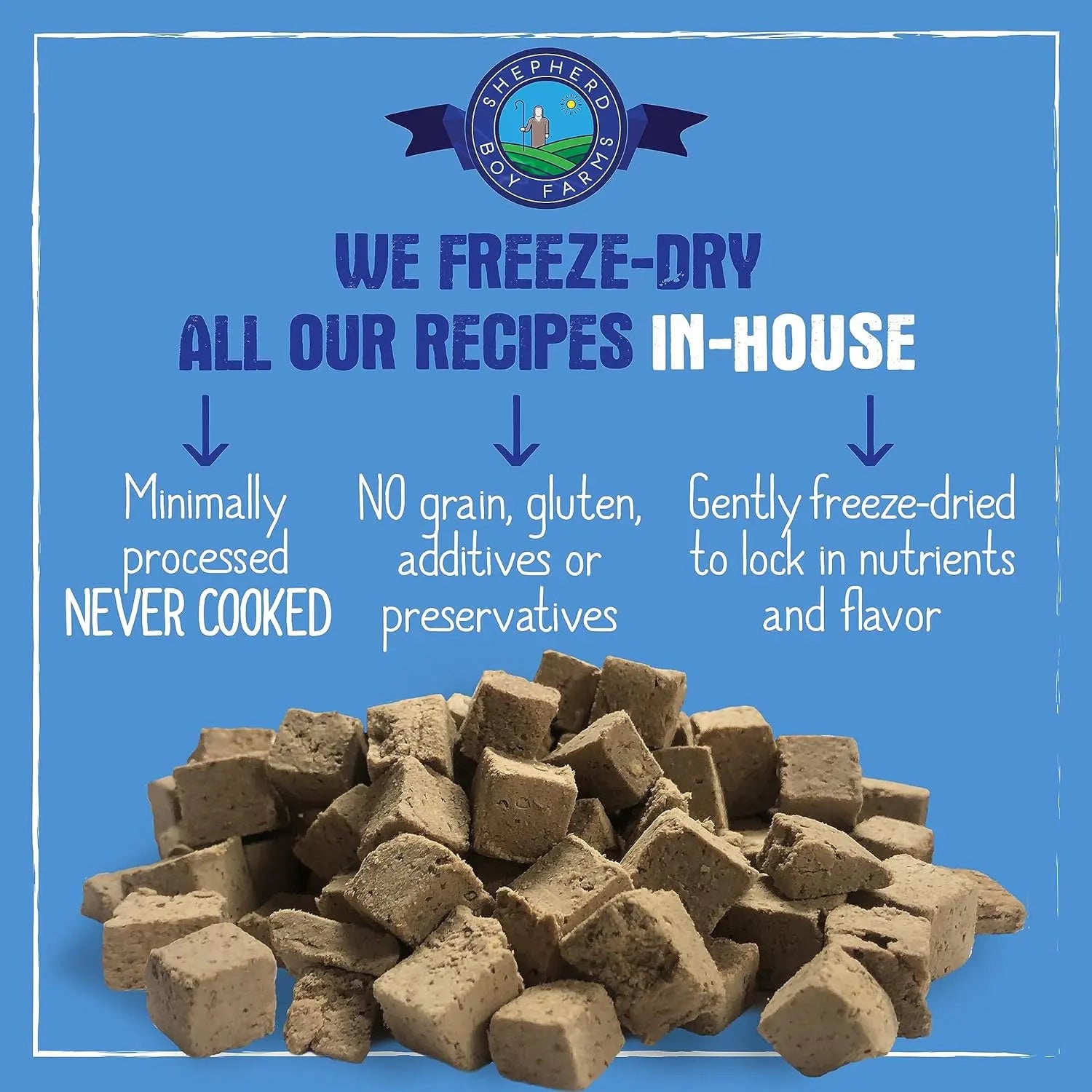 Shepherd Boy Farms Premium Freeze - Dried Beef - Based Recipe Dog Food, 14 - Ounce Package