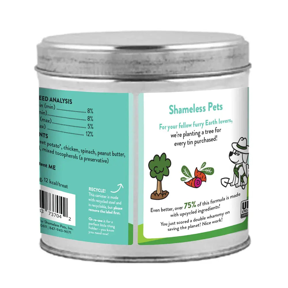 Shameless Pets Eco - Friendly Crunchy Dog Treats: Plant a Tree & Eat Greens