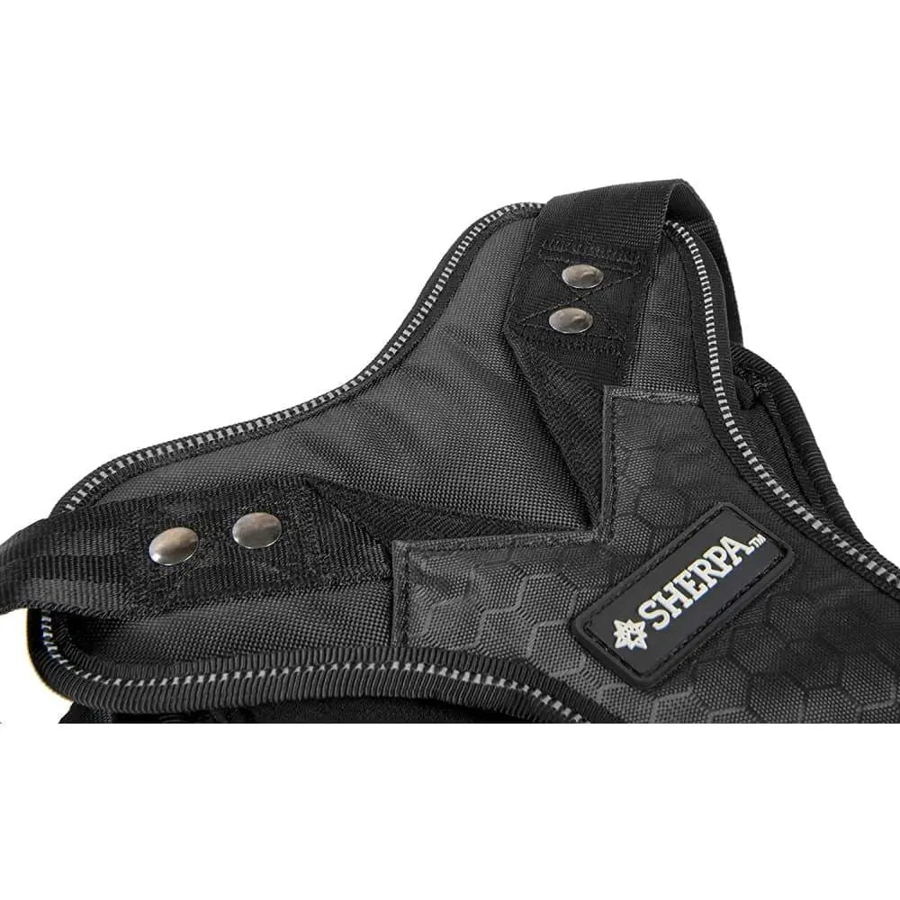 Sherpa's Pet Trading Company Black Crash Tested Seatbelt Safety Dog Harness for Enhanced Pet Safety During Car Rides