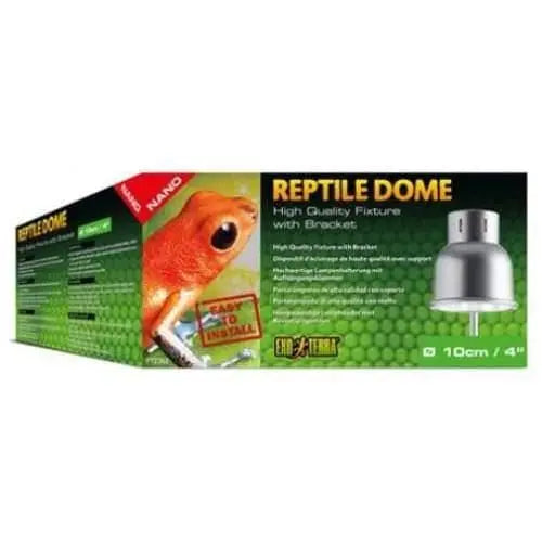 Exo Terra 4-inch Nano Reptile Lighting Dome Fixture with Support Bracket