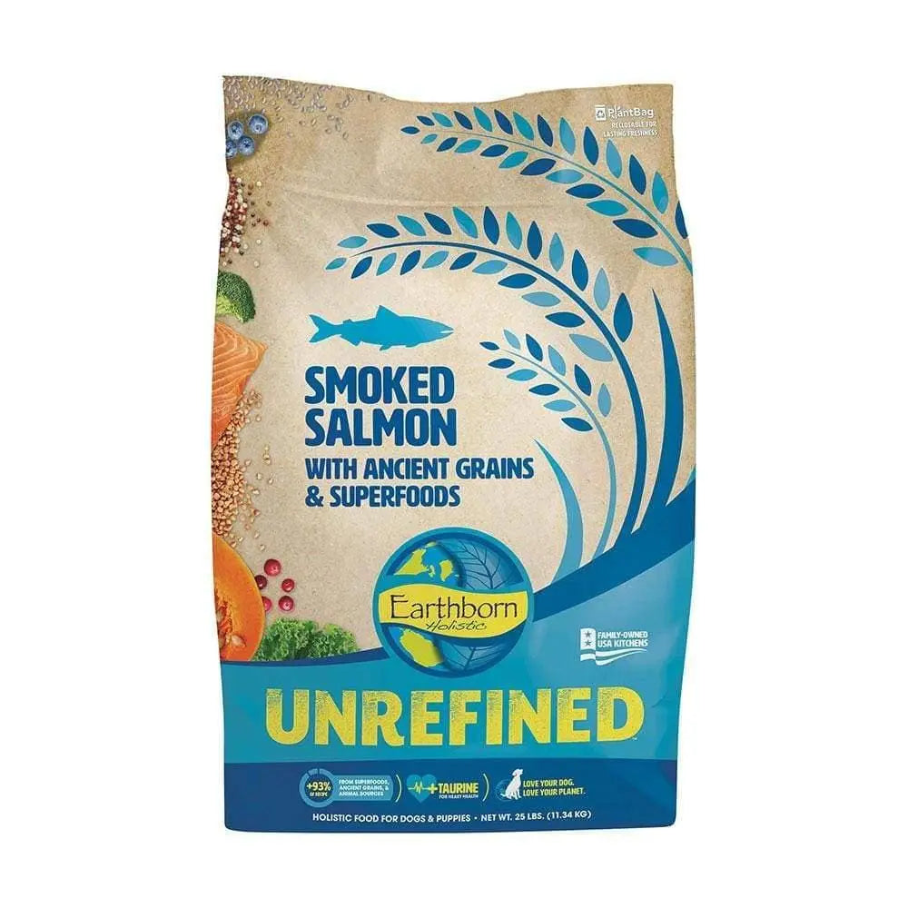 Earthborn Holistic® Unrefined™ Premium Dog Food - Smoked Salmon with Ancient Grains and Nutrient - rich Superfoods