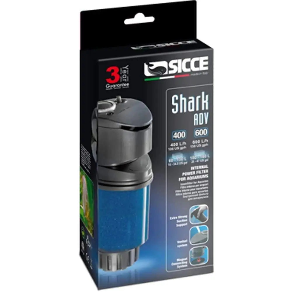 Sicce SHARK ADV 600 Internal Filter - Single Unit, 158 GPH