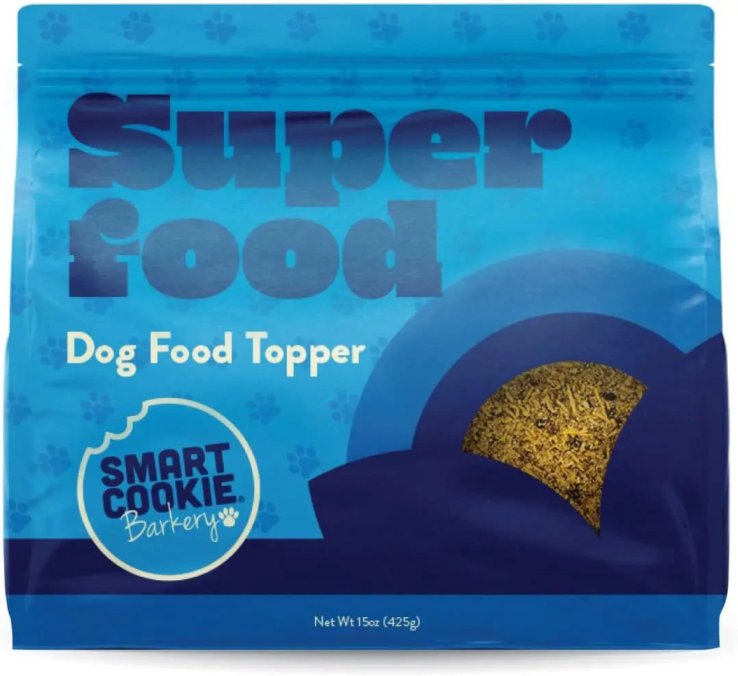 Premium Smart Cookie Superfood Freeze - Dried Salmon Meal Mixer Dog Food Topper with Turmeric, 15 oz