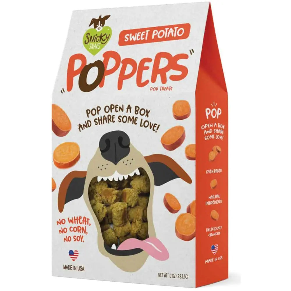 Delicious 10 oz Snicky Snak Poppers - Premium Dog Treats