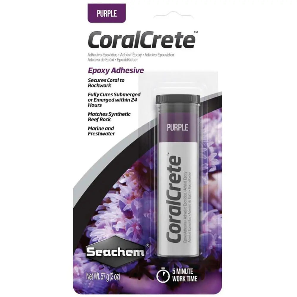Seachem Laboratories Grey Coral Epoxy Adhesive - CoralCrete for Reef Aquariums