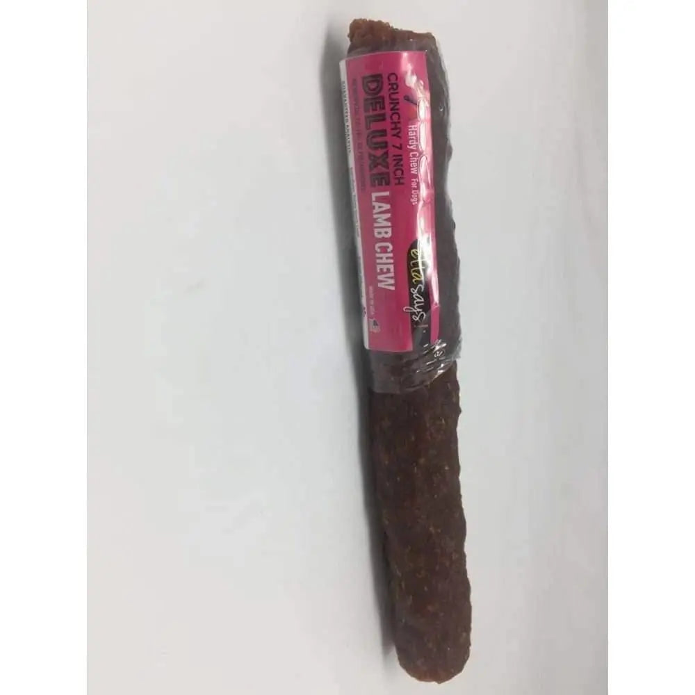 Etta Says! Premium Deluxe Lamb Flavored Dog Chew Treats, 7 - inch Long