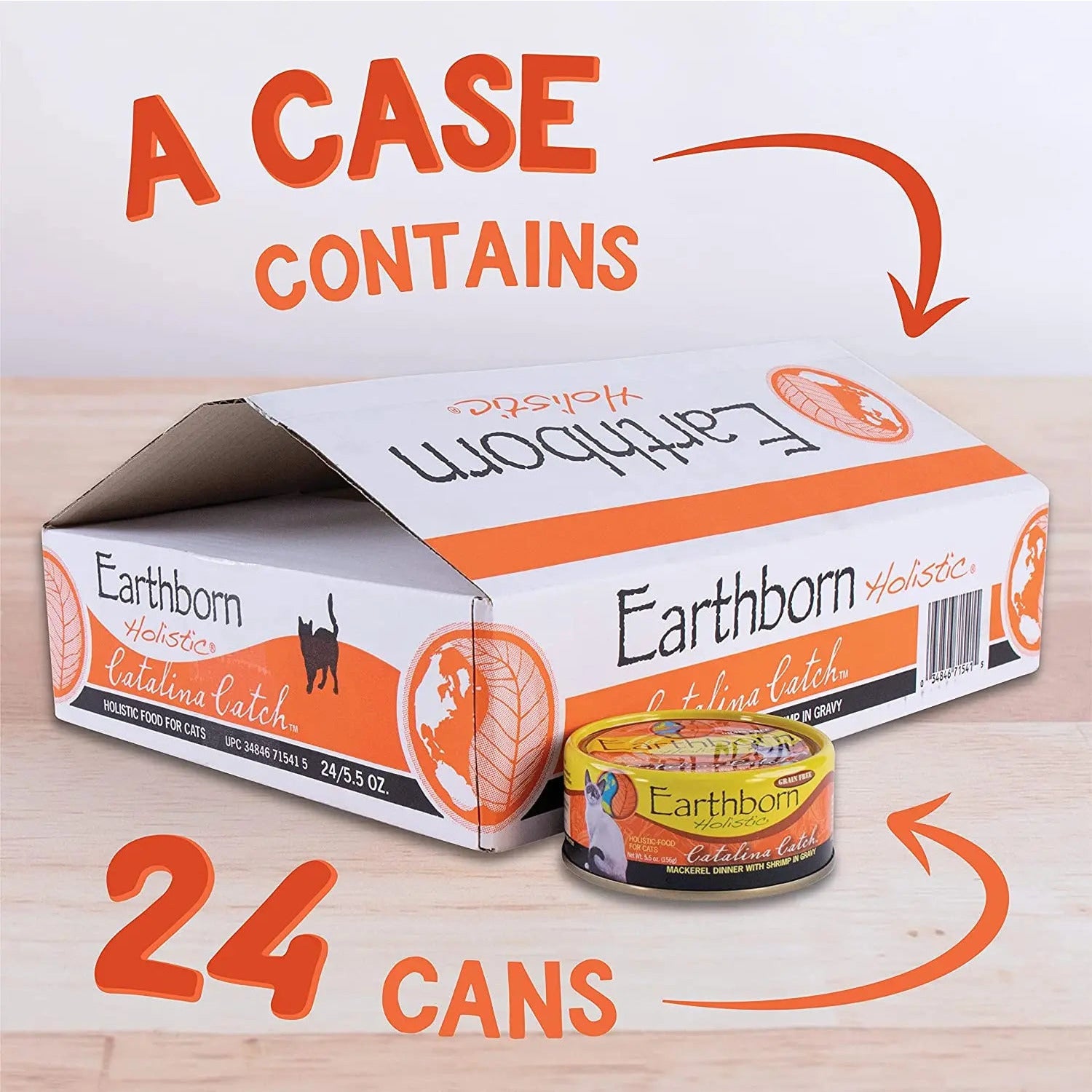 Earthborn Holistic Grain-Free Wet Cat Food - Catalina Catch with Wild-Caught Mackerel and Shrimp
