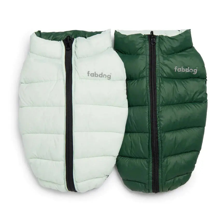 Fabdog Pack N' Go Reversible Dog Warm Puffer Coats in Various Sizes