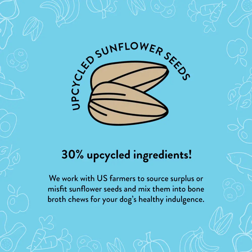 Shameless Pets Bone Broth Chewy Dog Treats with Peanut Butter Delight