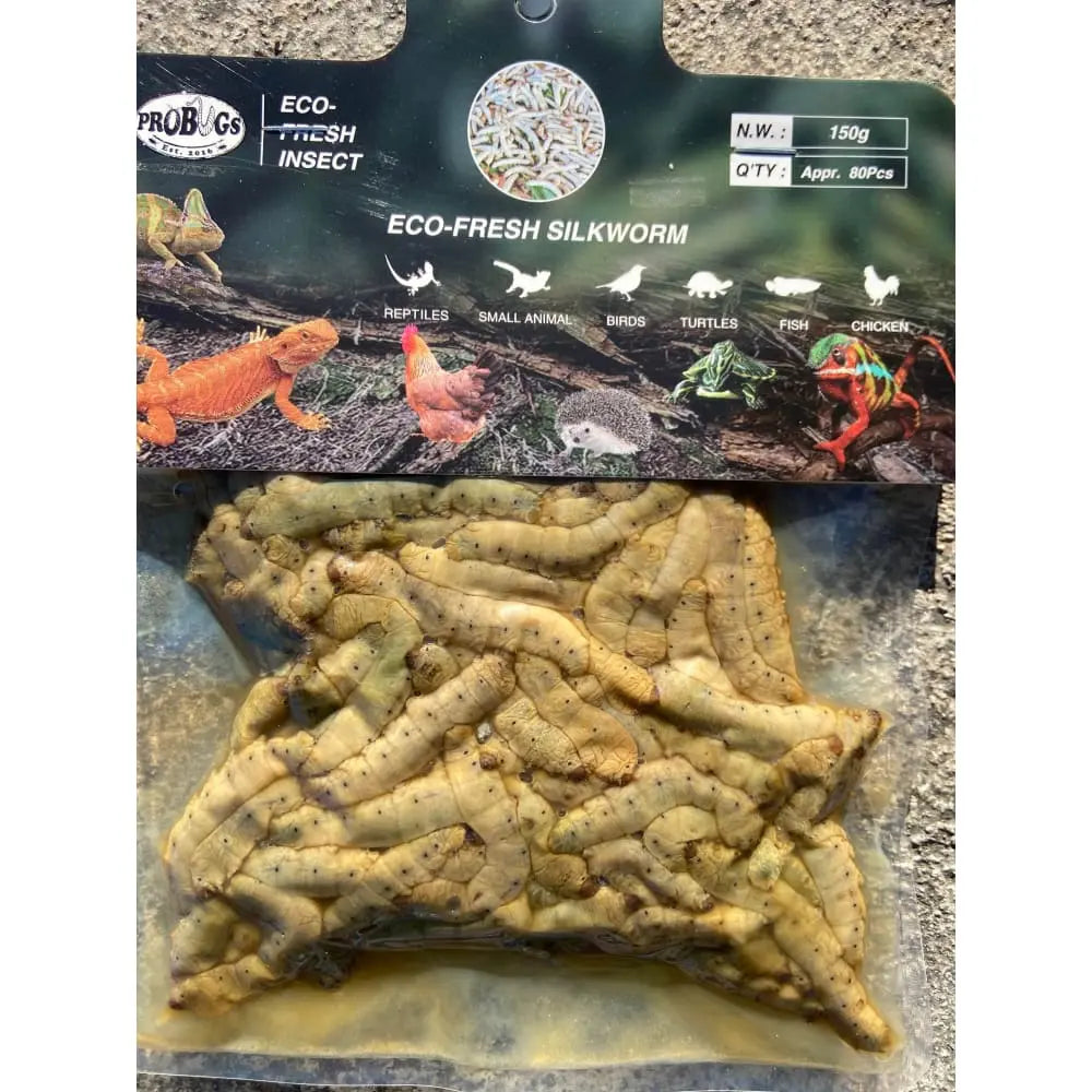 150-gram Bulk Bag of Silkworm Larvae (Approx. 80 Pieces)