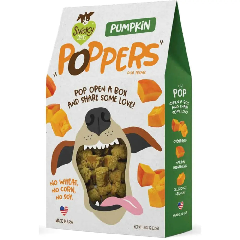 Delicious 10 oz Snicky Snak Poppers - Premium Dog Treats