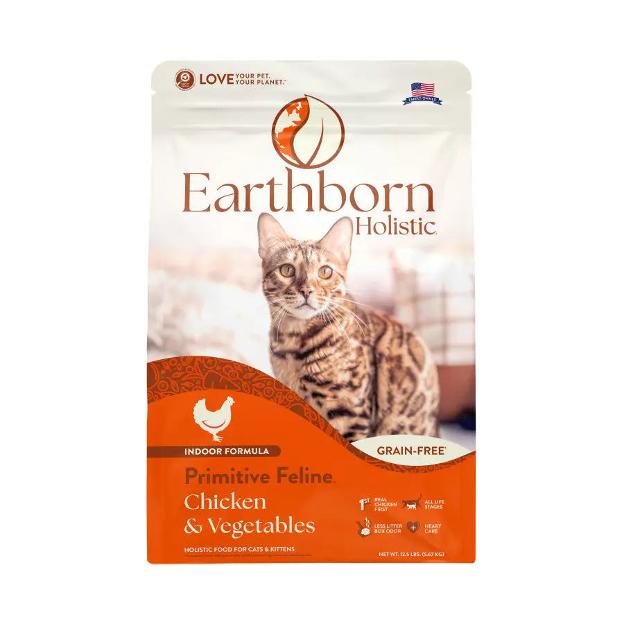 Earthborn Holistic Grain-Free Indoor Dry Cat Food for All Life Stages