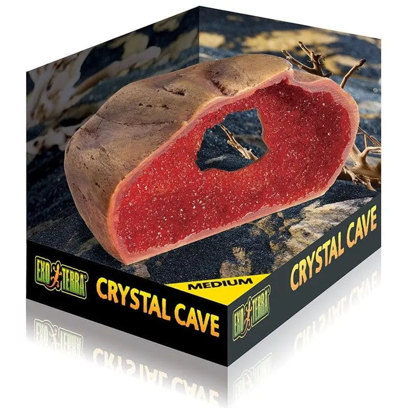 Exo Terra Decorative Crystal Cave Hideout for Reptiles and Amphibians in Terrariums