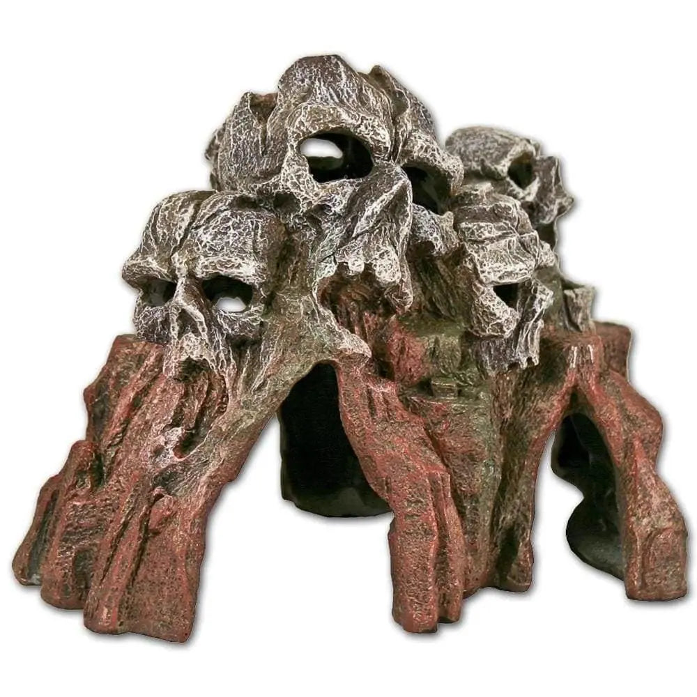 Exotic and Creepy Skull Mountain Ornament for Aquariums and Terrariums