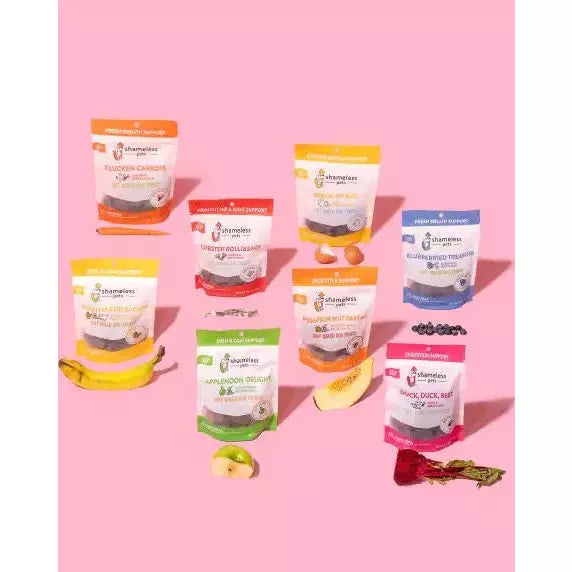 Shameless Pets Soft Baked Gourmet Dog Treats with Delectable Duck and Beet Flavor