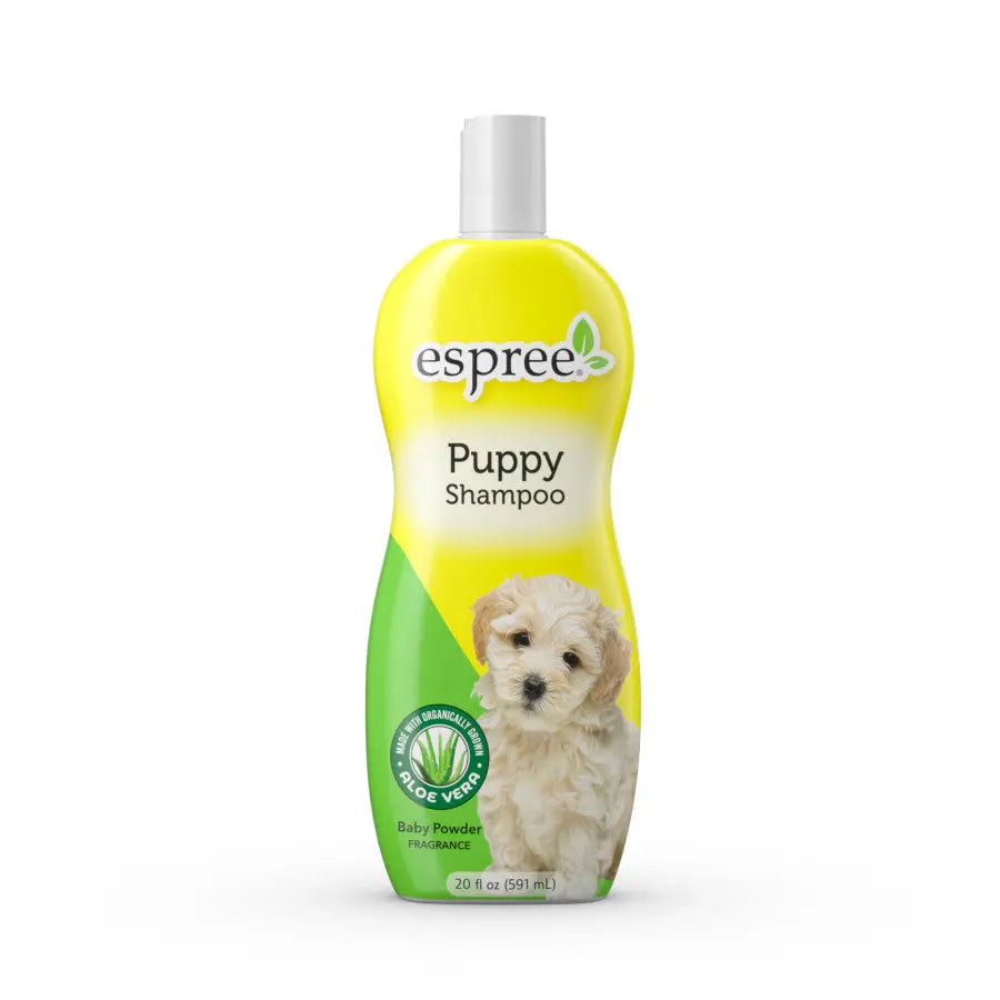 Espree Premium Puppy and Kitten Shampoo with Organic Aloe Vera and a Delightful Baby Powder Scent, 20 Fluid Ounces