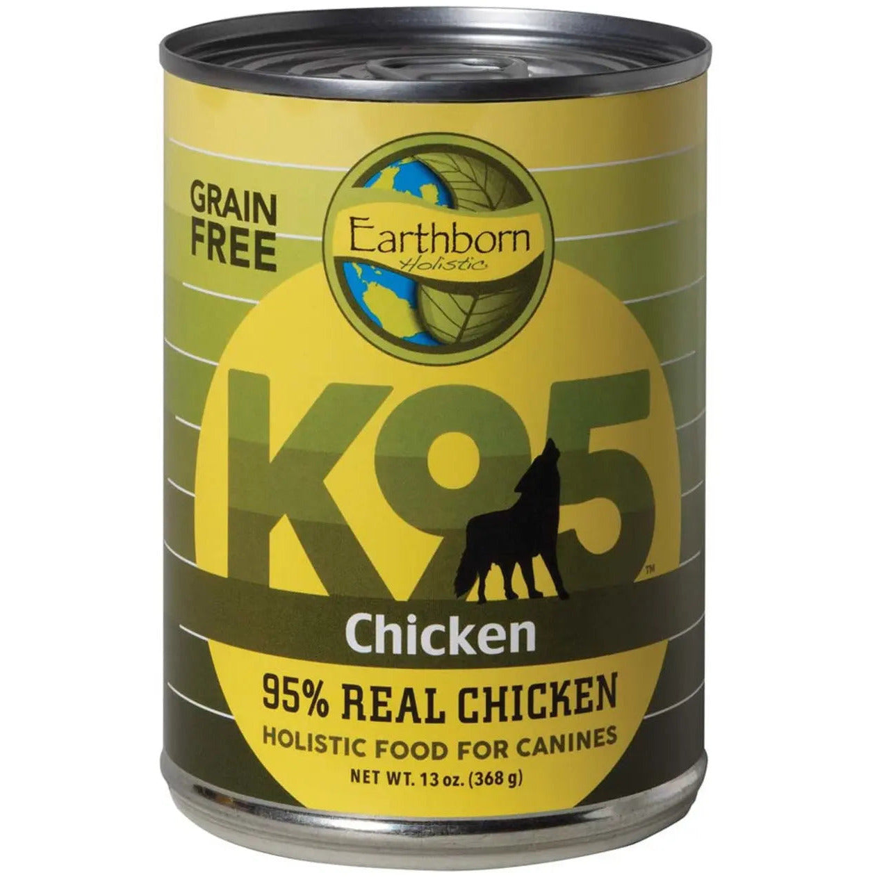 Earthborn Holistic Grain-Free K95 Single Meat Protein Canned Wet Dog Food, Pack of 12 with 13-Ounce Cans
