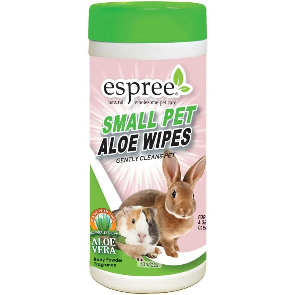 Espree 50-Count Small Pet Aloe Wipes with Baby Powder Scent