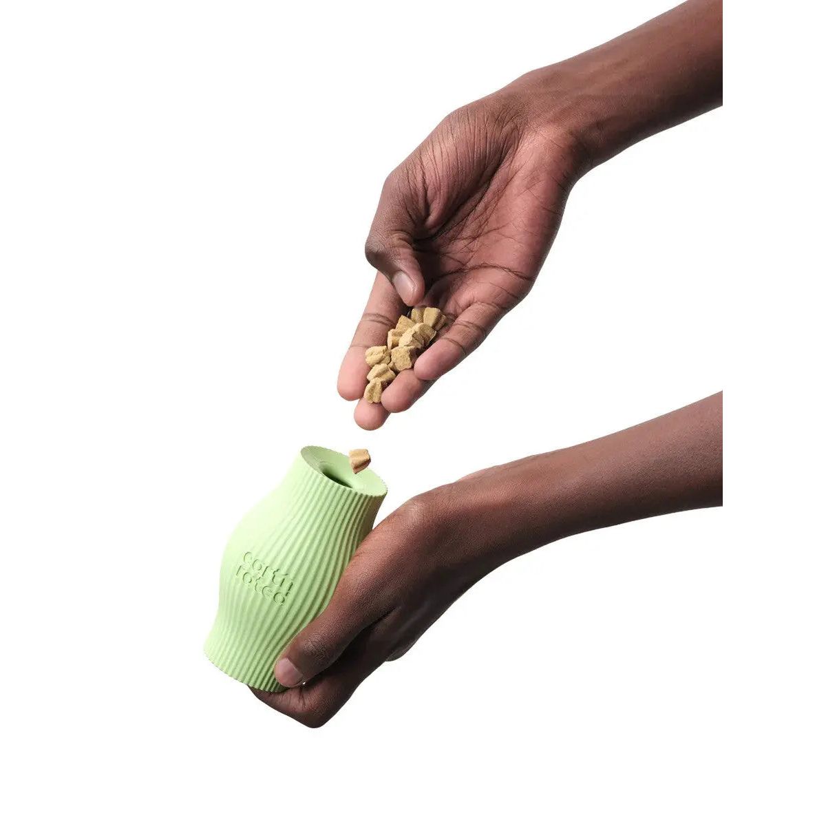 Earth Rated Green Rubber Interactive Treat Toy for Canines