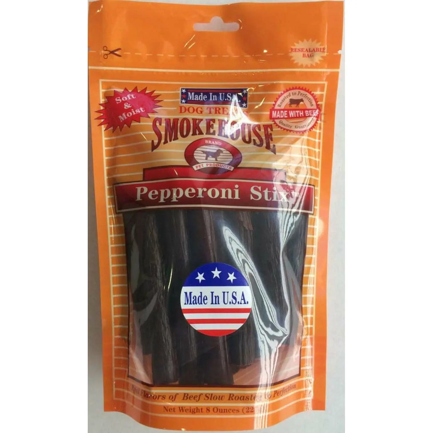 High - Quality Smokehouse - Crafted USA - Made Pepperoni Sticks as Delectable Dog Treats