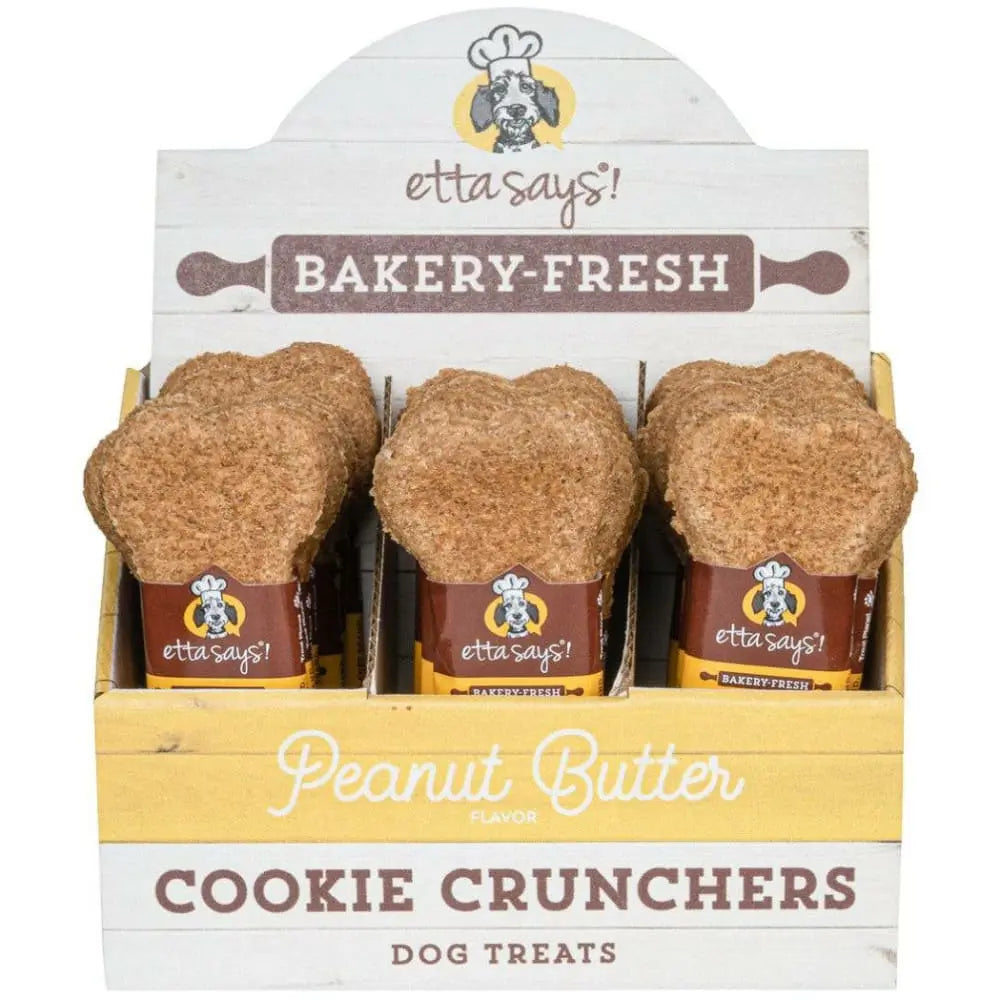 Etta Says! Premium Dog Treats - Cookie Cruncher Variety Pack, 24 Pieces of 5-Inch Treats