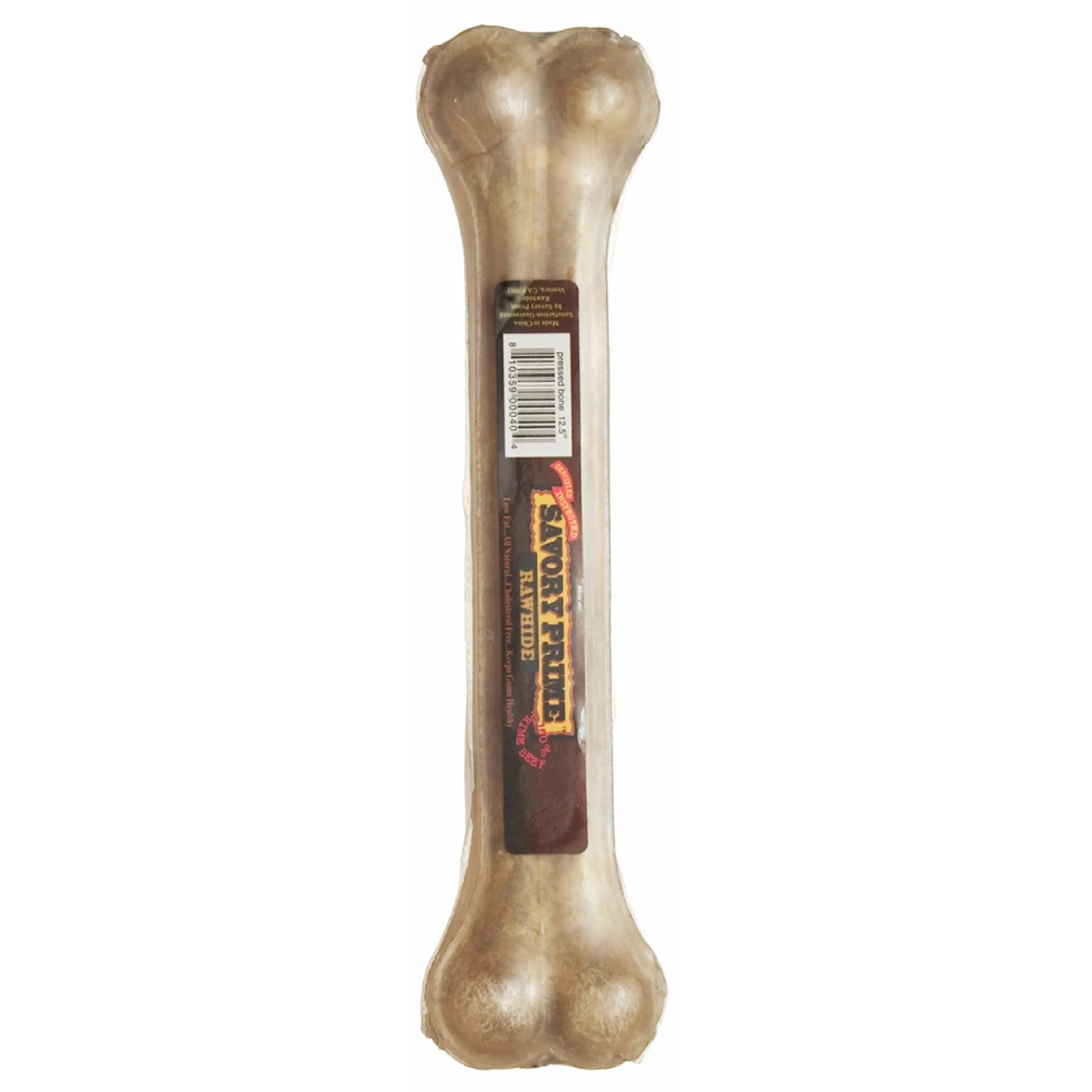Delicious Savory Prime Pressed Natural Beef Hide Bone Dog Treats