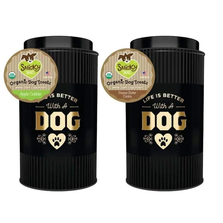 Etta Says! Premium Gift Tin of Peanut Butter Flavored Dog Treats, Single Unit, 6 Ounces