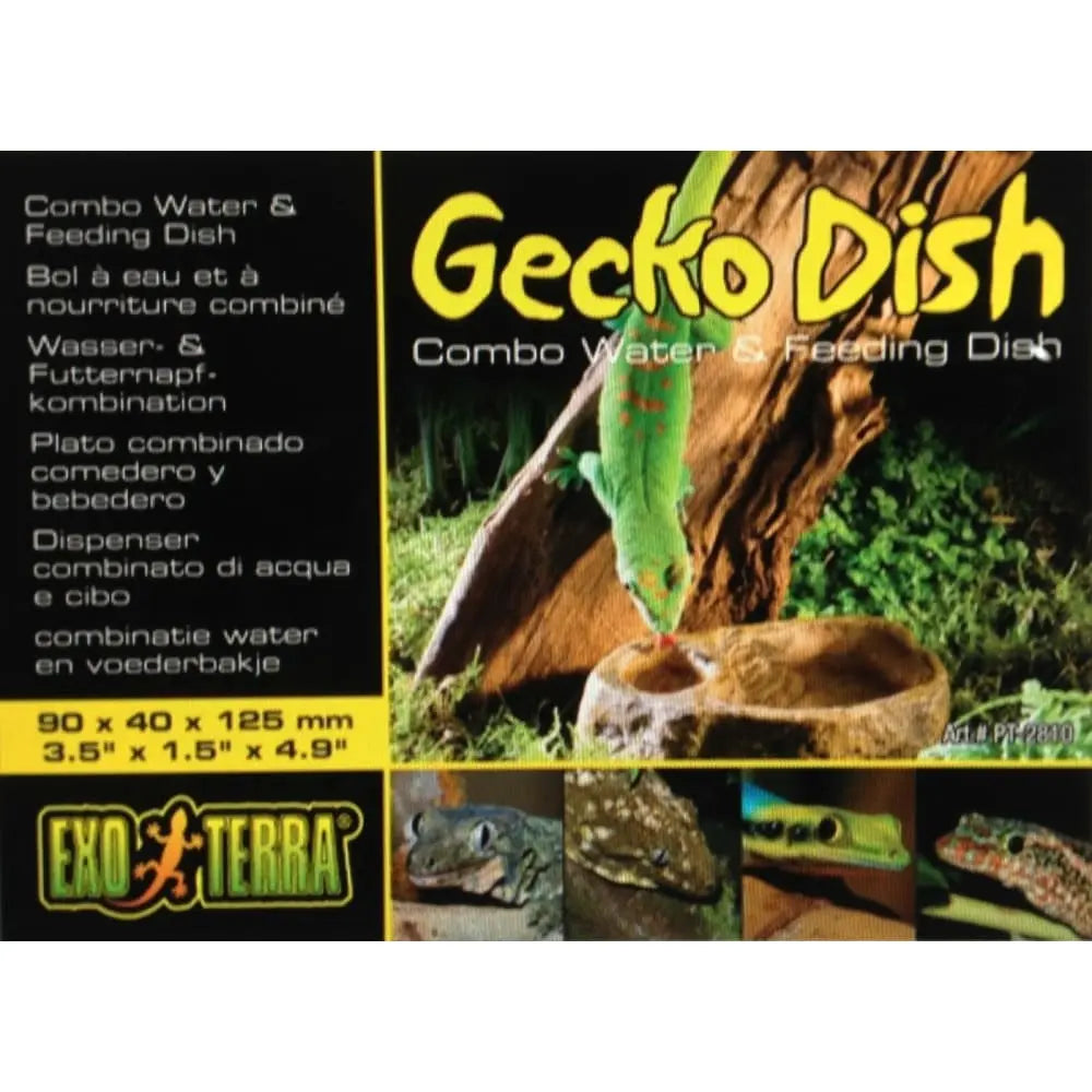 Exo Terra Combo Reptile Gecko Water and Feeding Dish Bowl Set