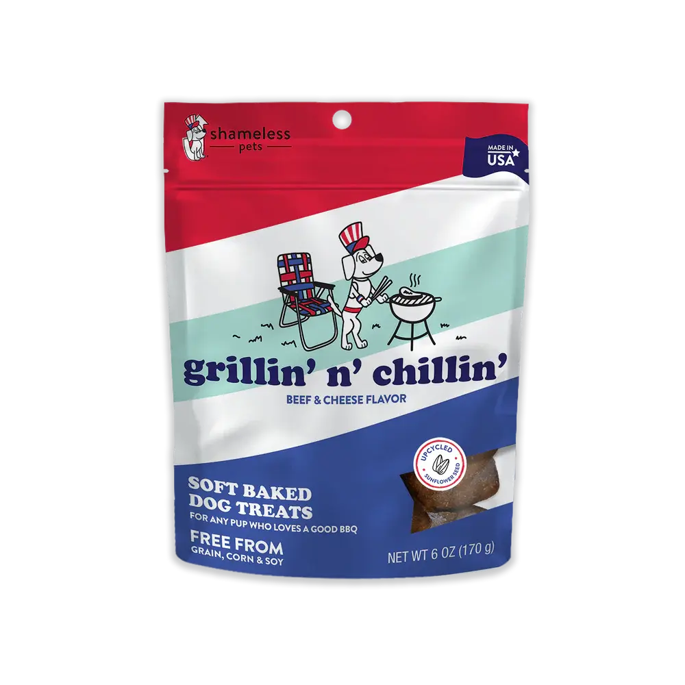 Shameless Pets Soft Baked Dog Treats for Grillin’ and Chillin’ in Summer