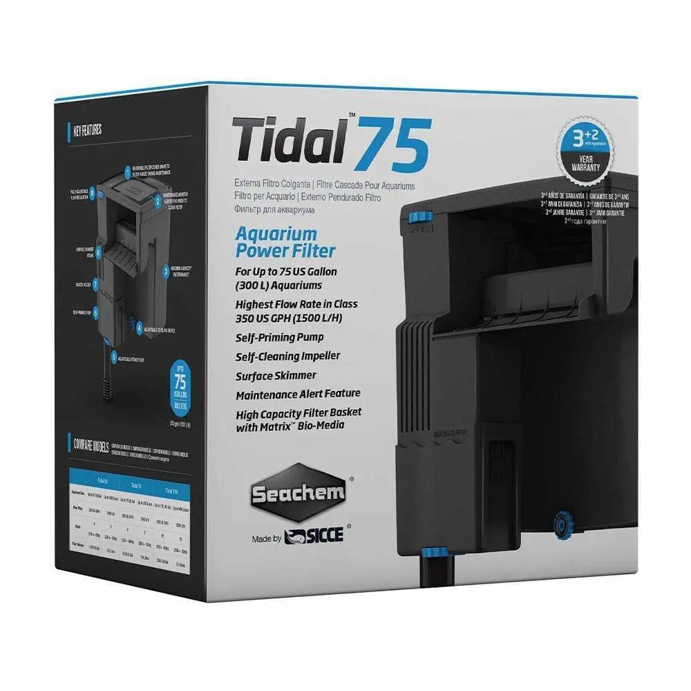 Seachem® Tidal™ 75 Gal High - Performance Power Filters for Aquariums