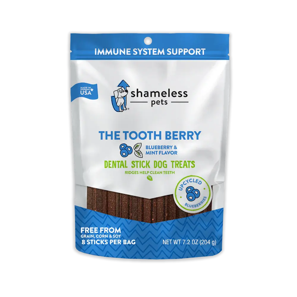 Shameless Pets All - Natural Berry - Flavored Dental Sticks Dog Treats