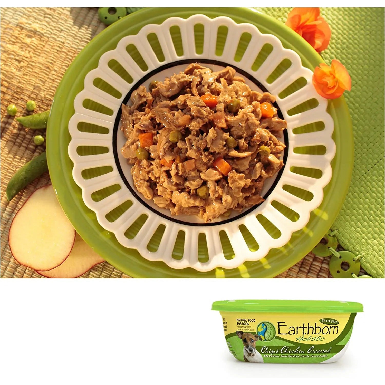 Earthborn Holistic Grain - Free 8 - pack 8 oz Wet Dog Food: Chip's Chicken Casserole Stew