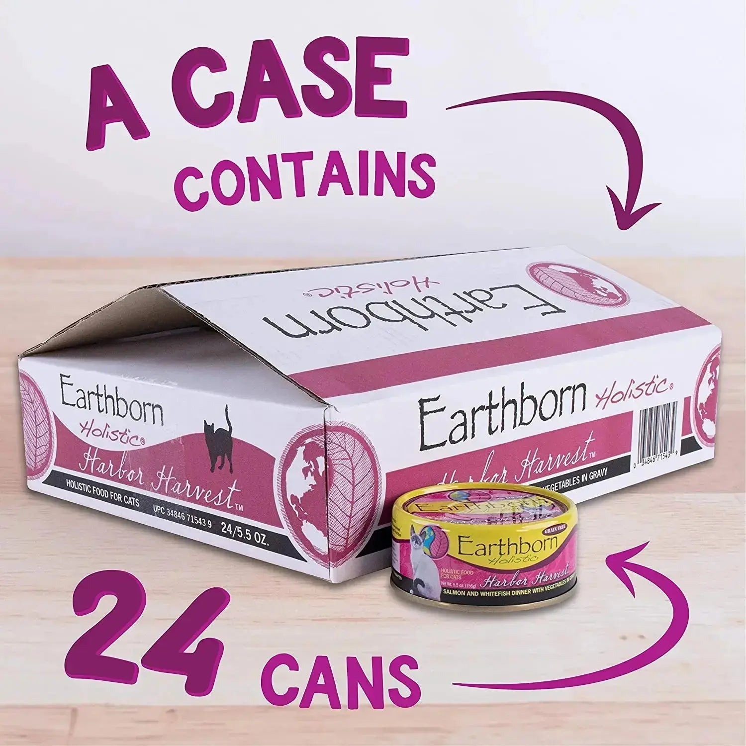 Earthborn Holistic Grain-Free Wet Cat Food: Harbor Harvest with Seafood Delight