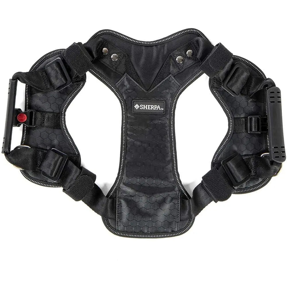 Sherpa's Pet Trading Company Black Crash Tested Seatbelt Safety Dog Harness for Enhanced Pet Safety During Car Rides