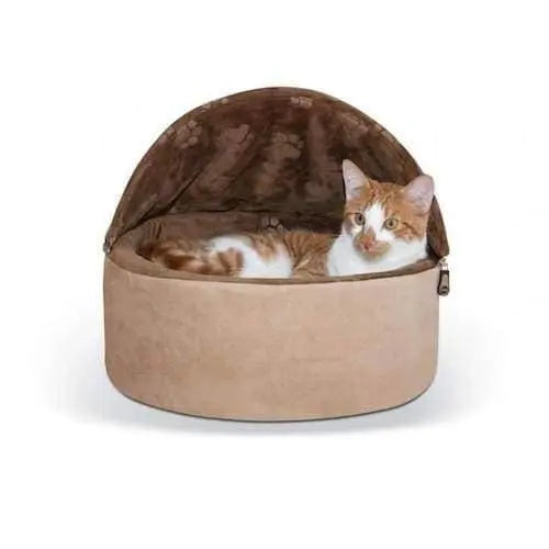 Self-Warming Hooded Kitty Bed with Removable Cover™
