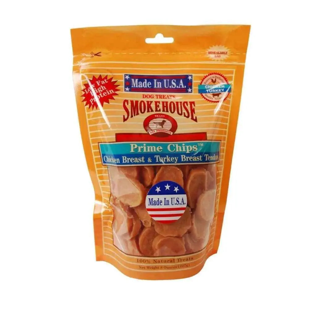 USA-Made Smokehouse Prime Chicken & Turkey Dog Treat Chips