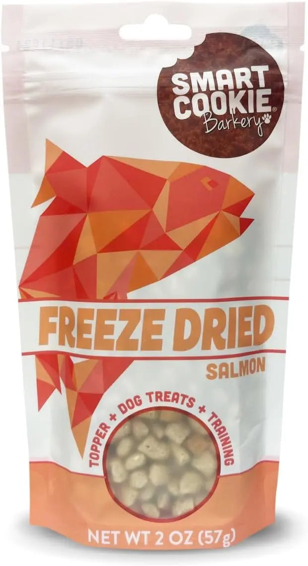 2oz Smart Cookie Premium Freeze - Dried Wild Salmon Treats for Dogs