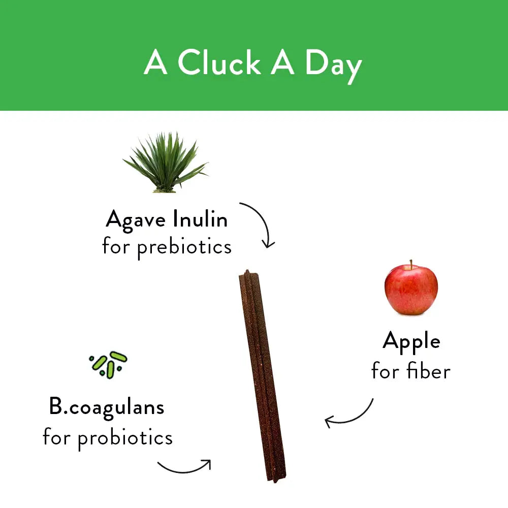 Shameless Pets A Cluck A Day Pre/Probiotic Dental Sticks for Tasty Dog Treats