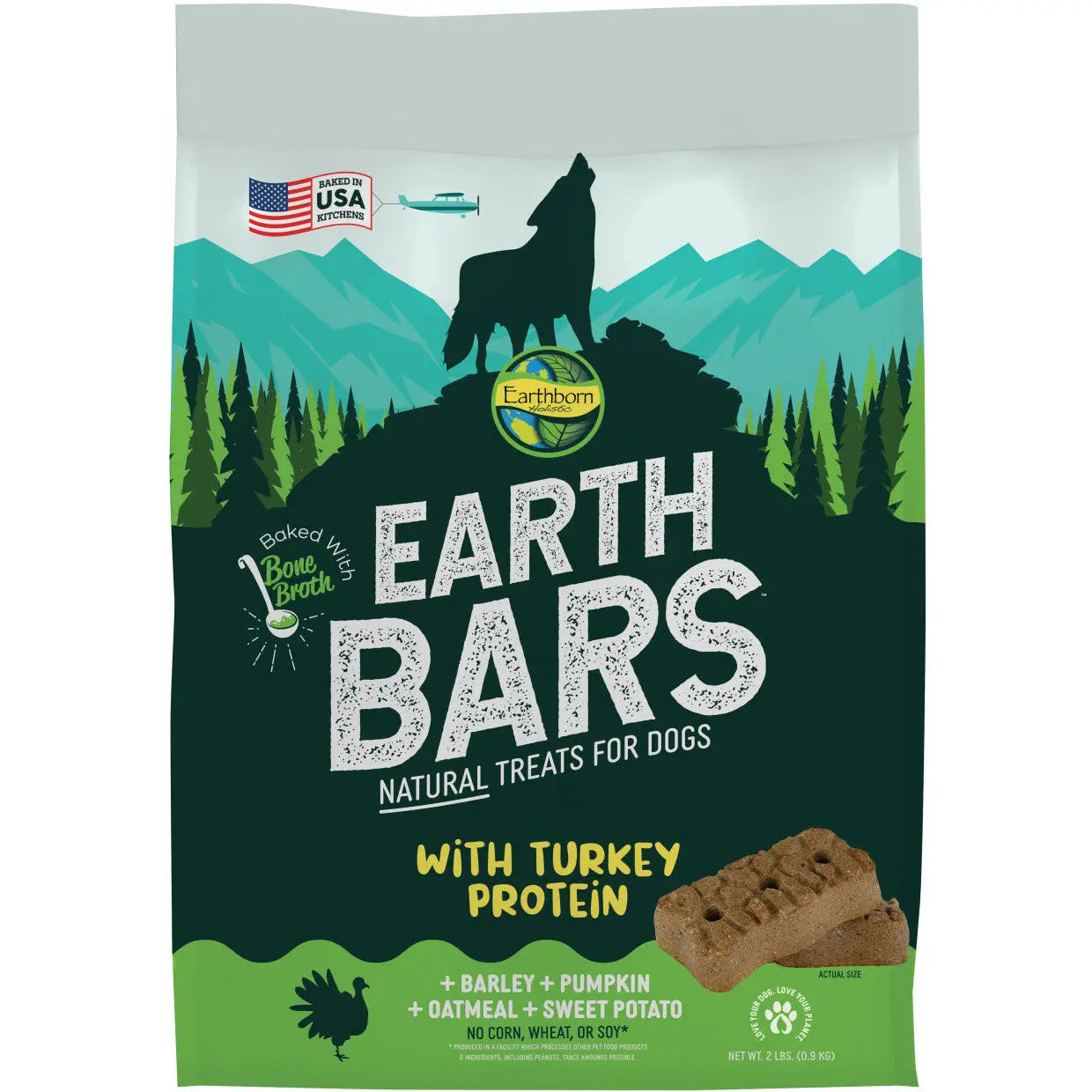 Earthborn Holistic Turkey Flavored Mini Dog Biscuits - EarthBars