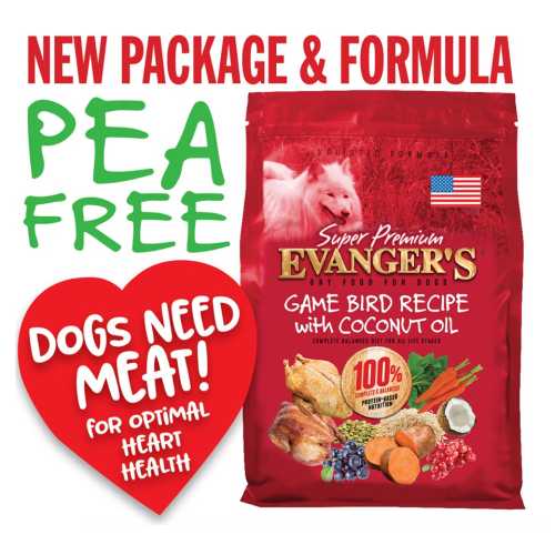 Evanger's High - Quality Game Bird Dry Dog Food with Coconut Oil