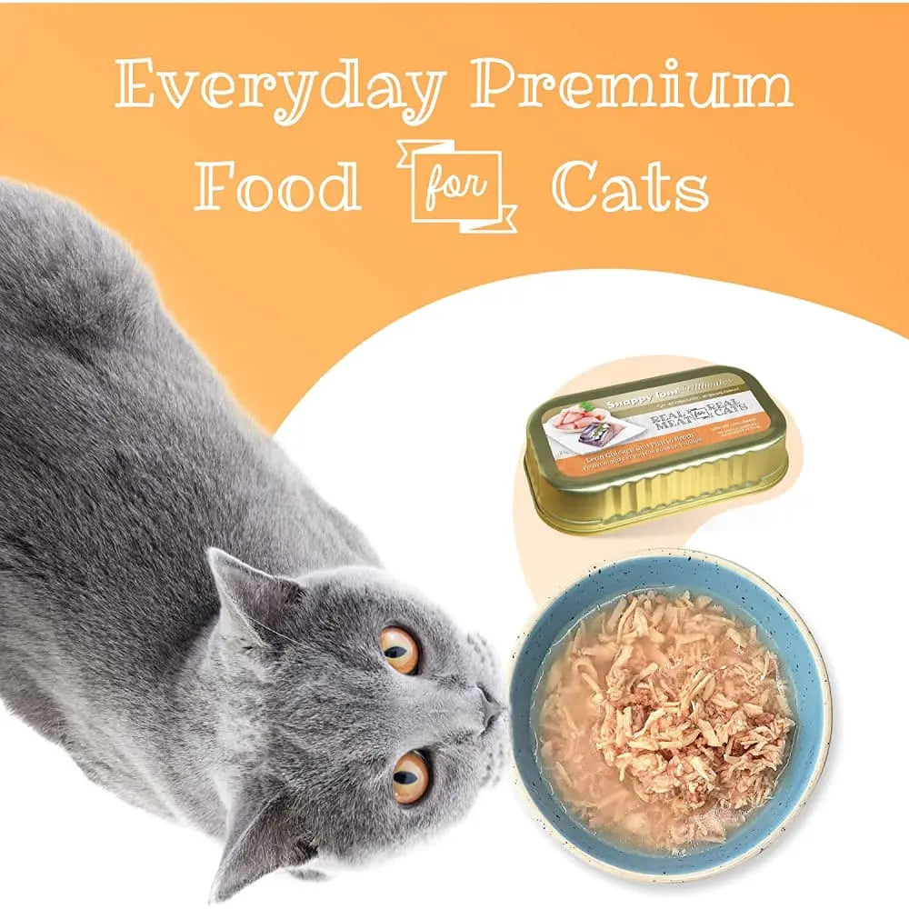 Snappy Tom Ultimates 3oz Canned Lean Chicken and Fish in Broth Cat Food (Pack of 12)