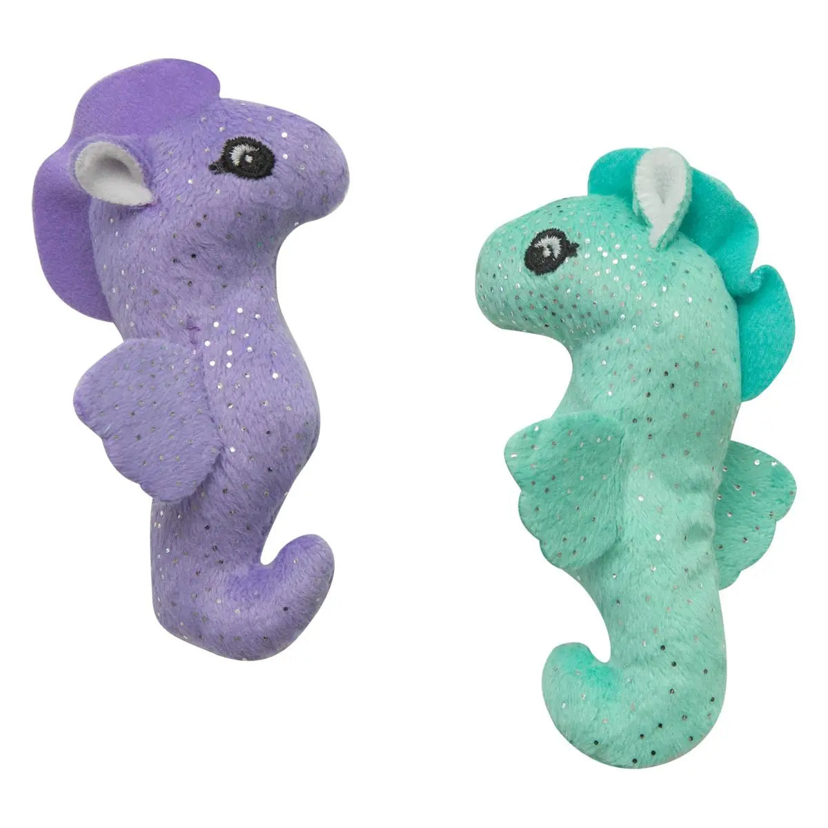 SnugArooz 4-Inch Kitty Seahorse Catnip-Infused Cat Toy Set of 2