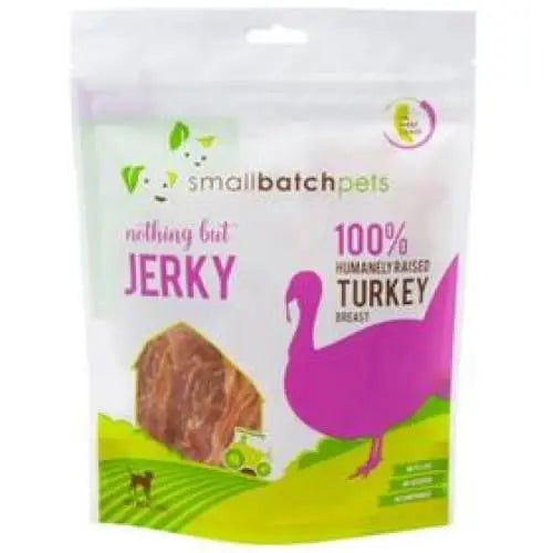 Smallbatch Pets 4 oz Premium Turkey Jerky Treats for Dogs and Cats