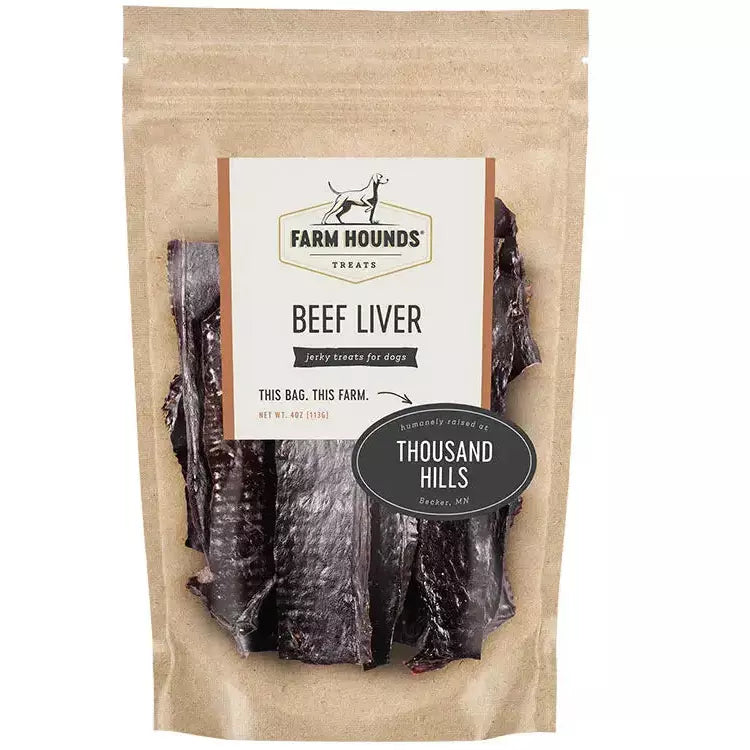 Farm Hounds Premium Natural Dehydrated Beef Liver Dog Treats